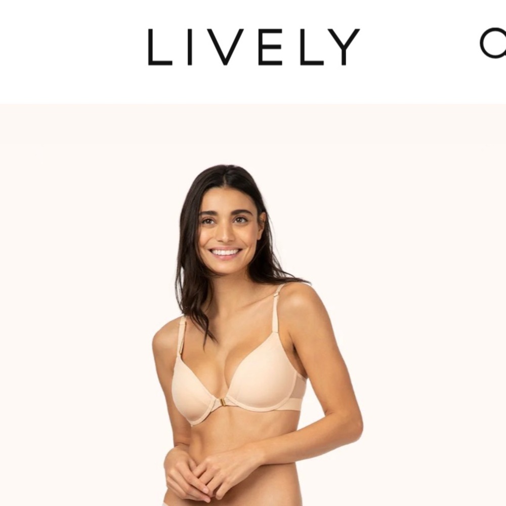 All Day Deep V No-Wire Lively Bra Sz 36B